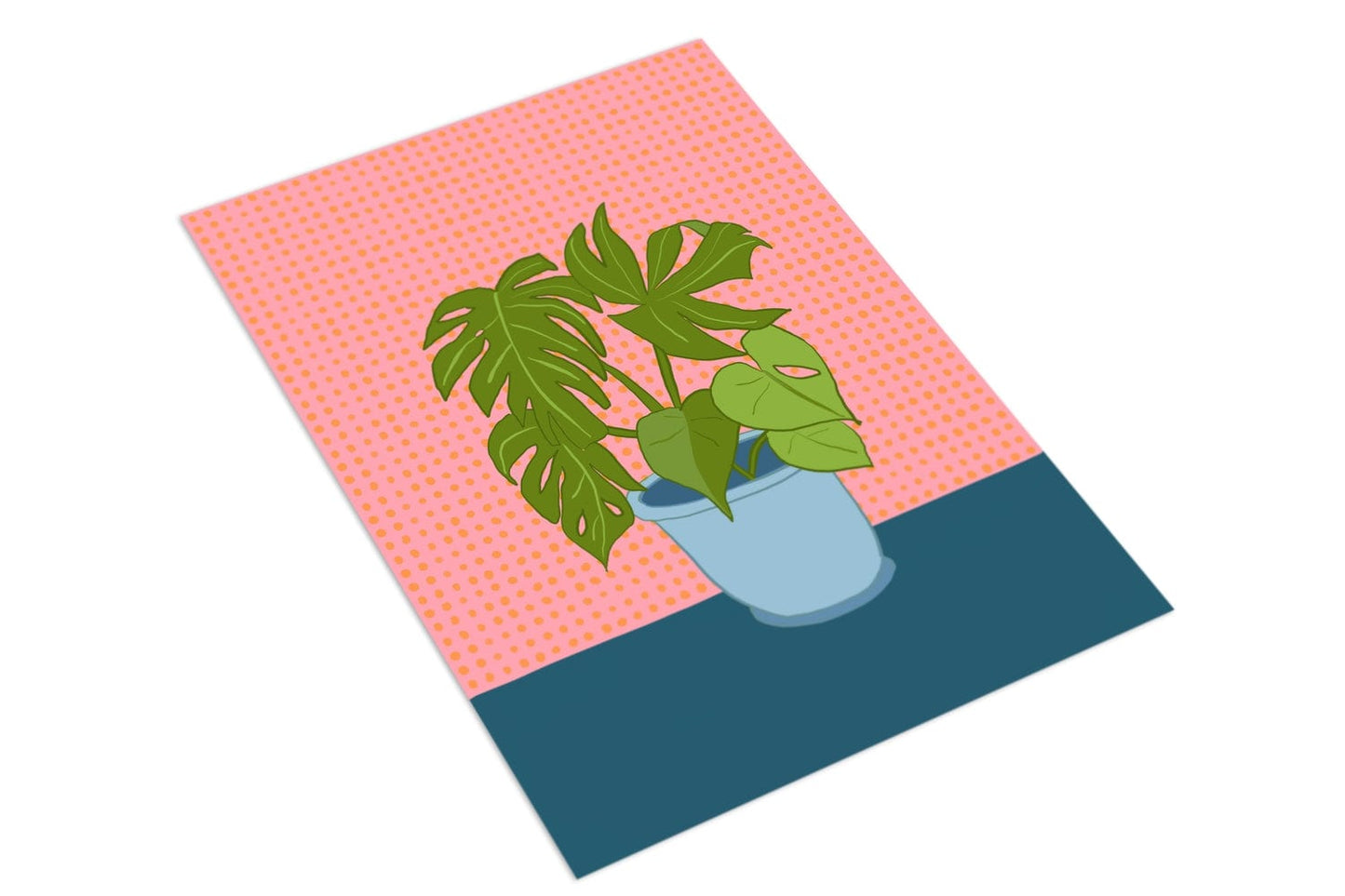 Houseplant Pink - The Paper People Greeting Cards