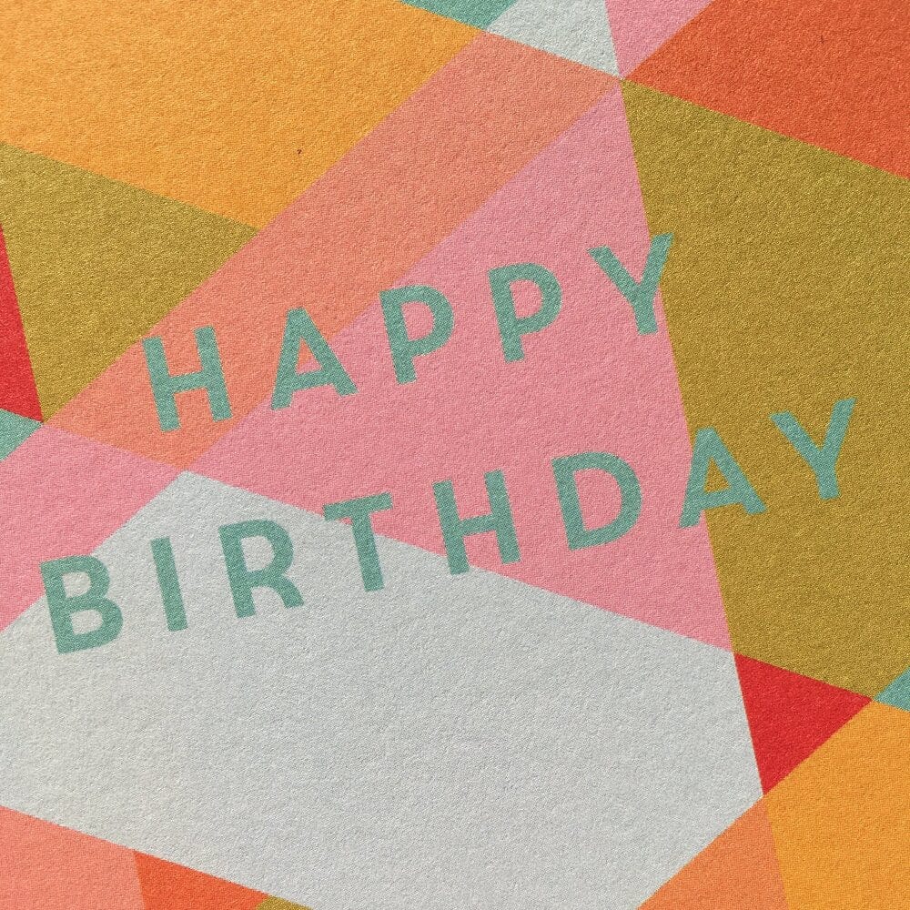 Birthday kaleidoscope pink - The Paper People Greeting Cards