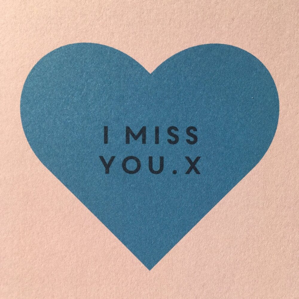 I Miss You - The Paper People Greeting Cards