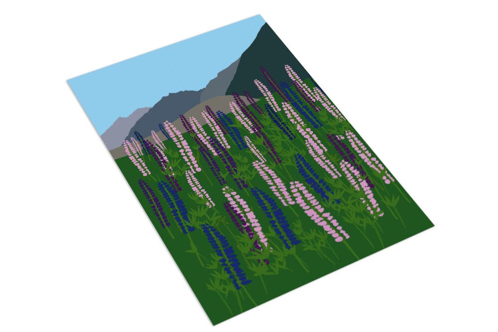 Lupins - The Paper People Greeting Cards