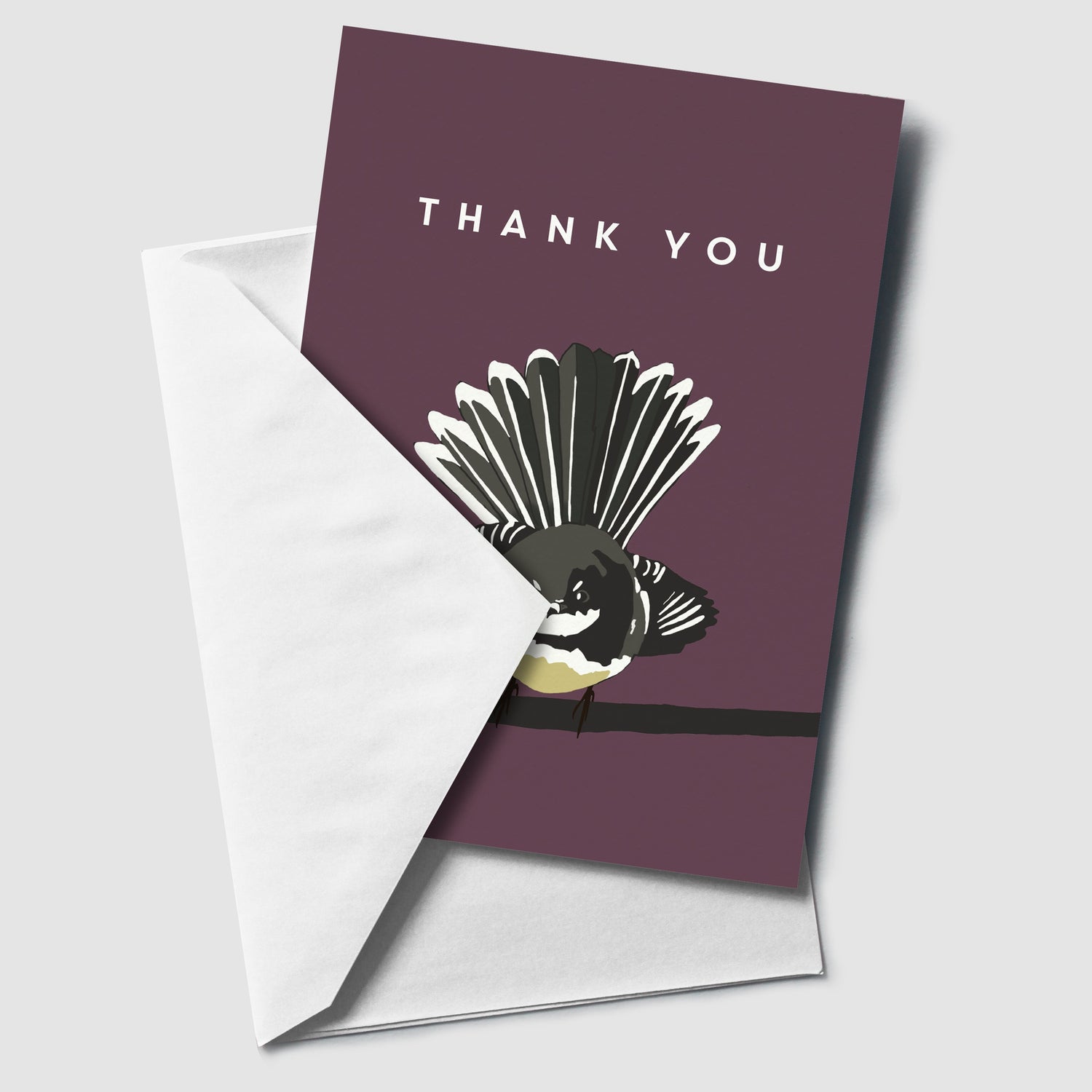 Thank You Fantail greeting card
