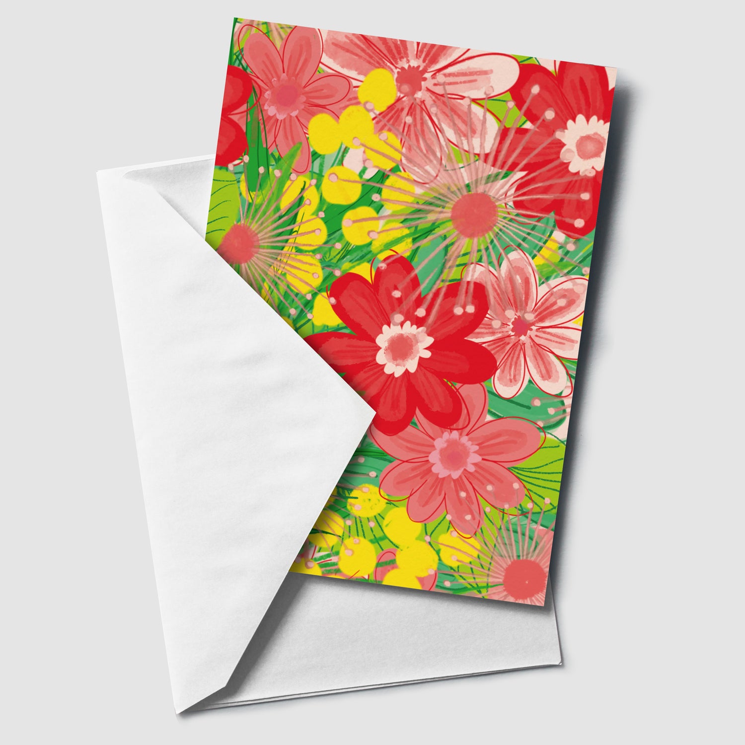 Everyday card bright flowers