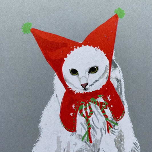 cat christmas card