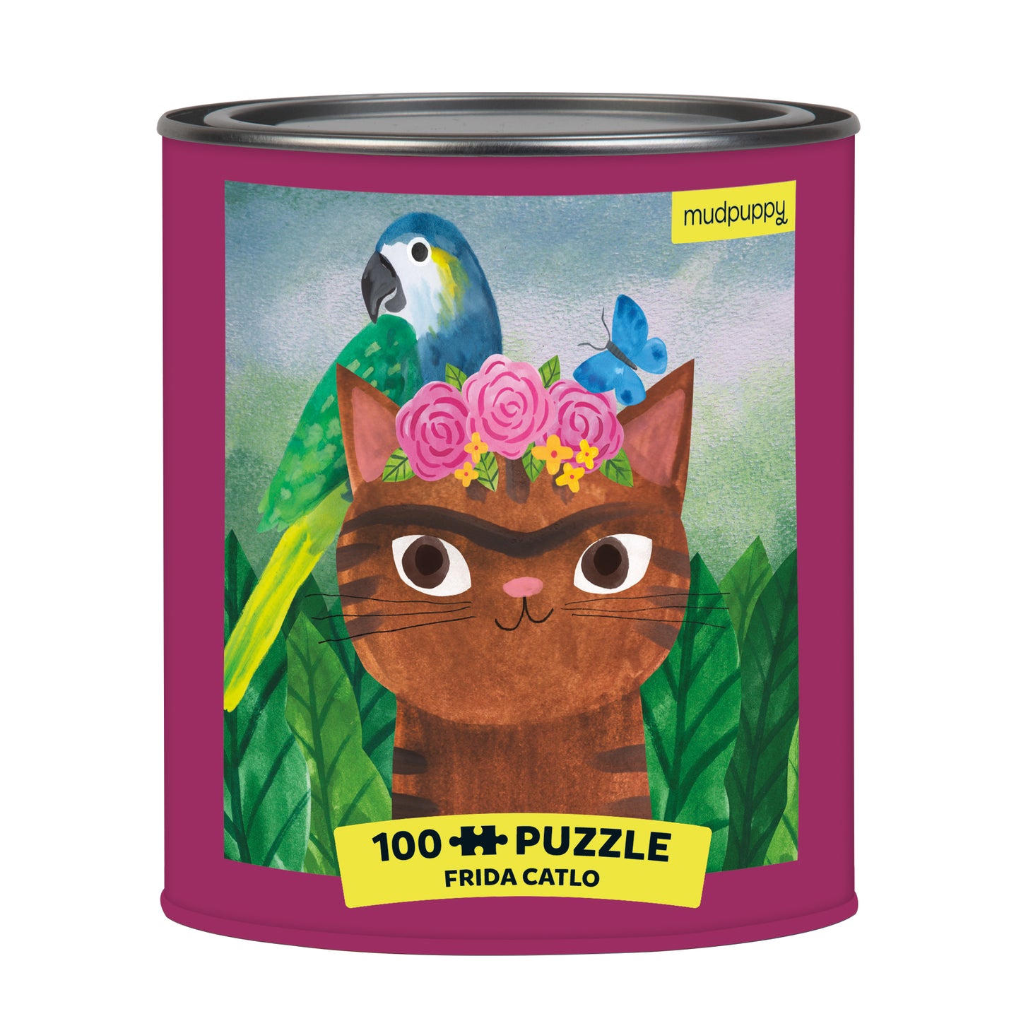 FRIDA Artsy Cats Puzzle Tin
