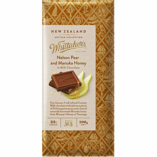 Whittakers Chocolate - Pear & Manuka Honey