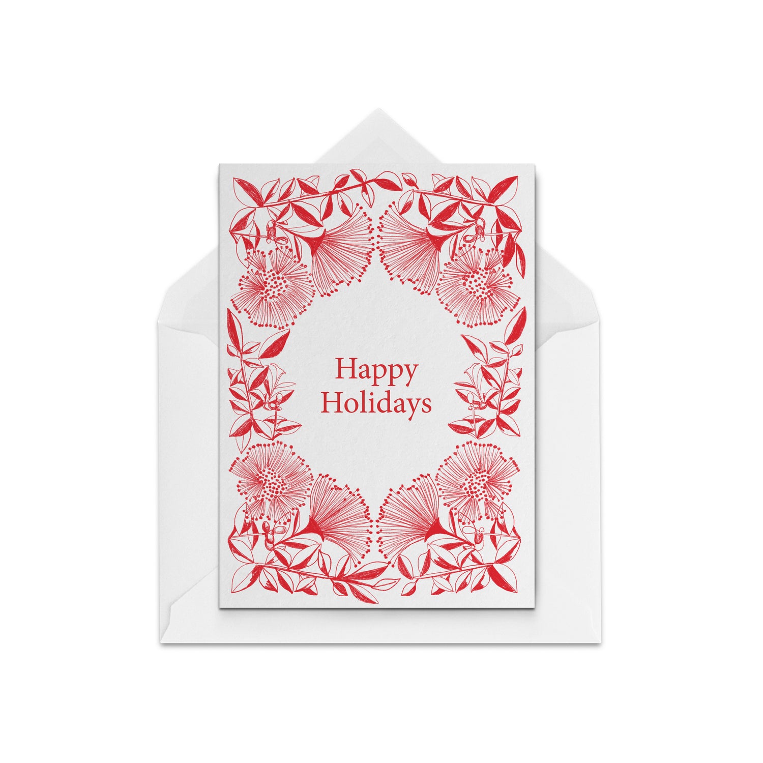 Happy Holidays Christmas Card by The Paper People