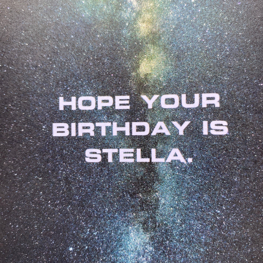 Stella birthday card