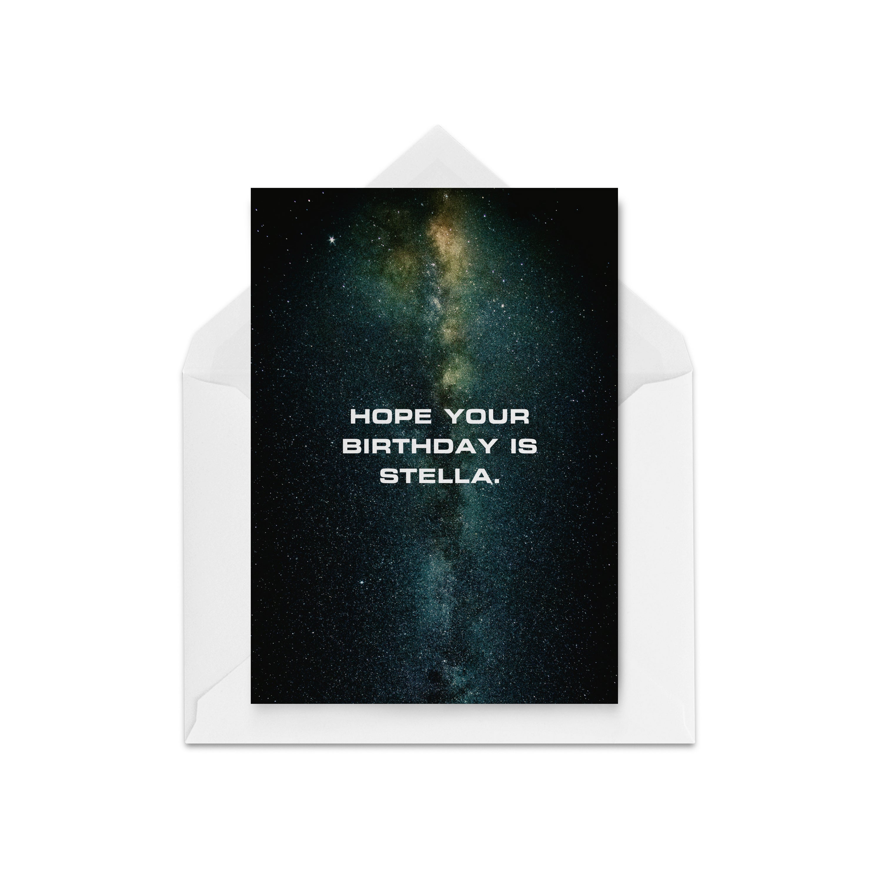 Stella birthday card