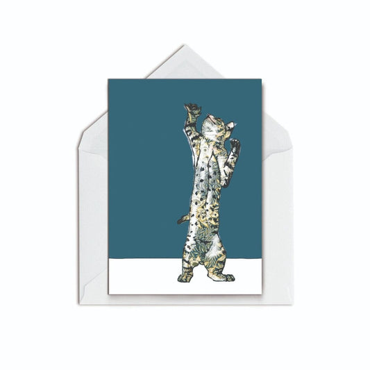 Stretching Cat - The Paper People Greeting Cards
