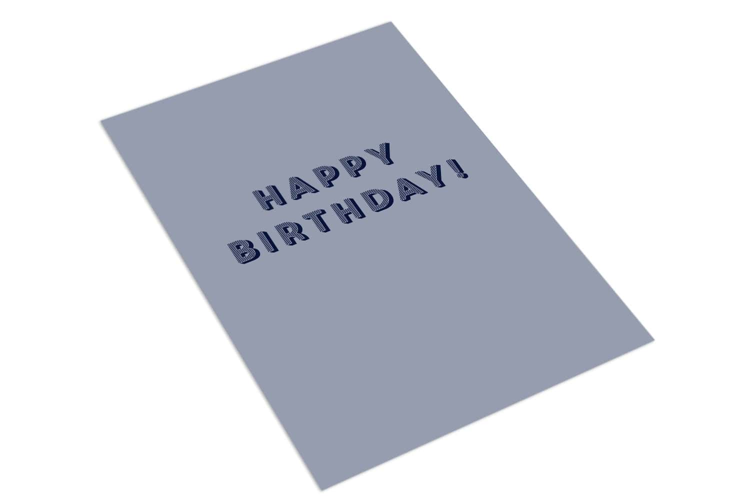 Happy Birthday Blue - The Paper People Greeting Cards