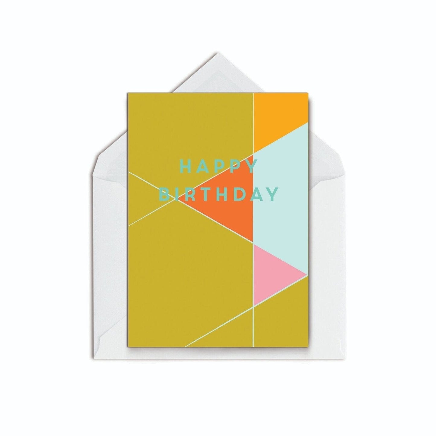 Birthday kaleidoscope olive - The Paper People Greeting Cards
