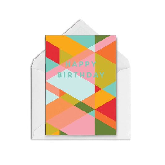 Birthday kaleidoscope pink - The Paper People Greeting Cards