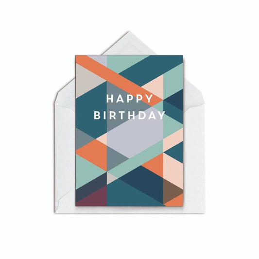 Birthday kaleidoscope moss - The Paper People Greeting Cards
