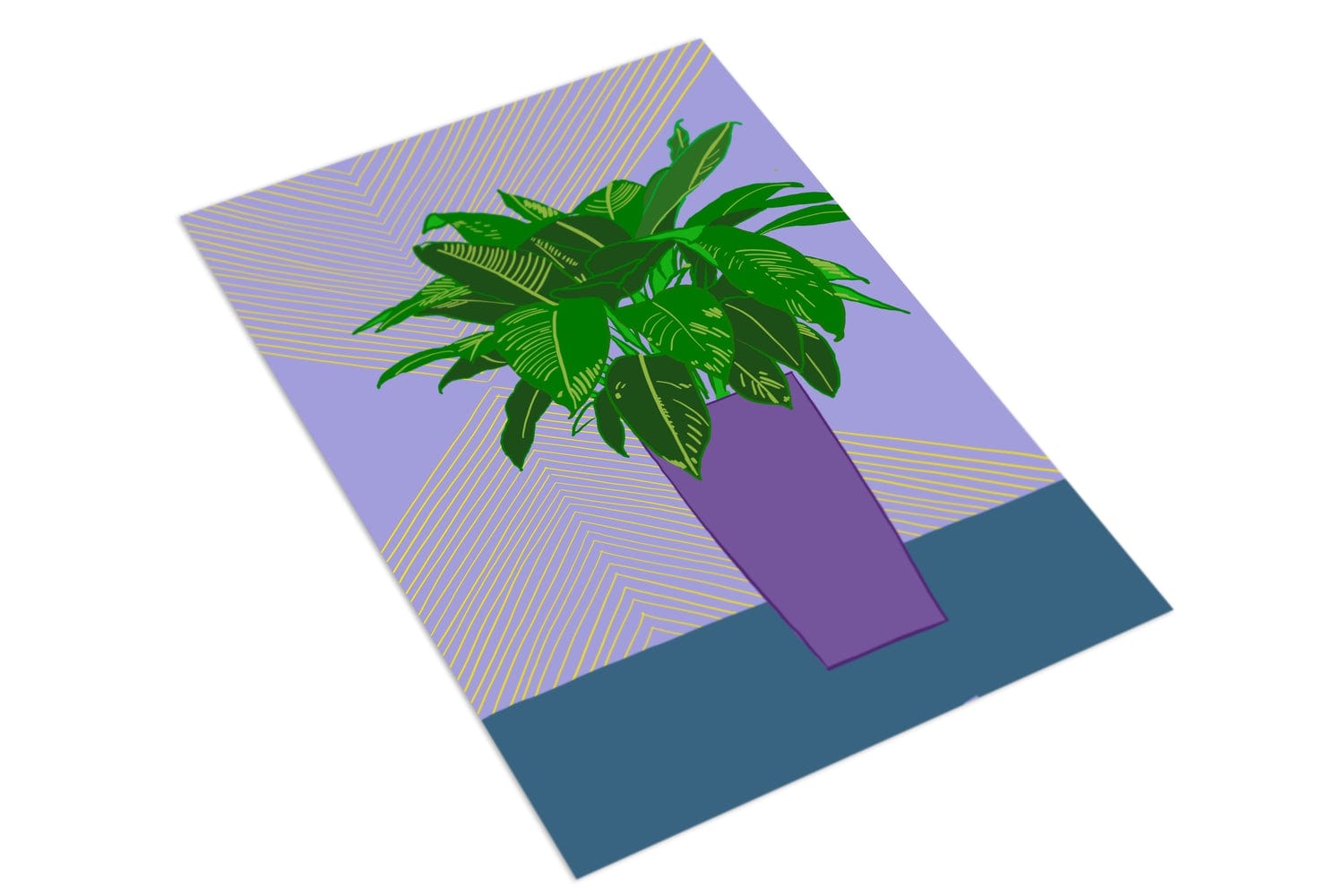 Houseplant Purple - The Paper People Greeting Cards