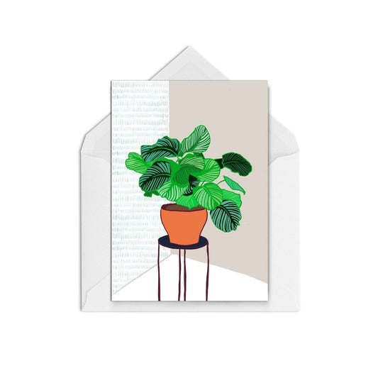 Houseplant Cream WS - The Paper People Greeting Cards