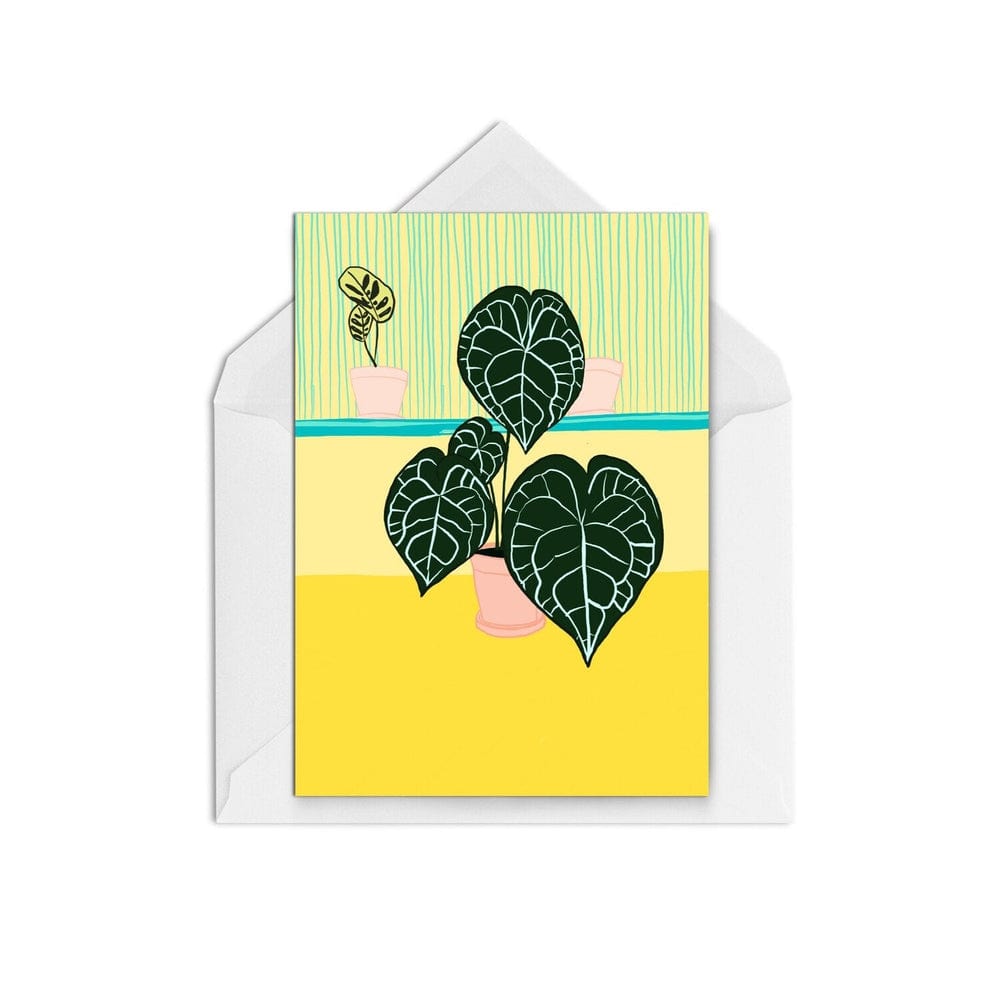 Houseplant Yellow - The Paper People Greeting Cards