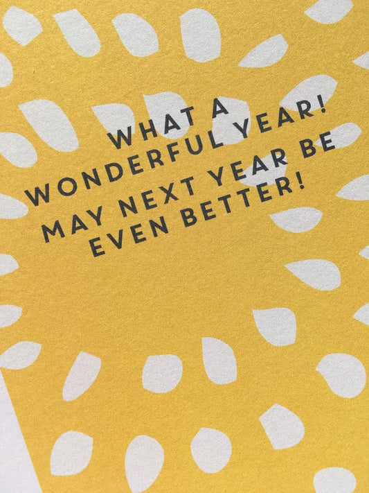 Wonderful Year - The Paper People Greeting Cards