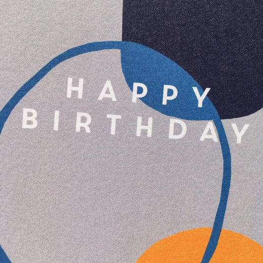 Birthday navy shapes - The Paper People Greeting Cards
