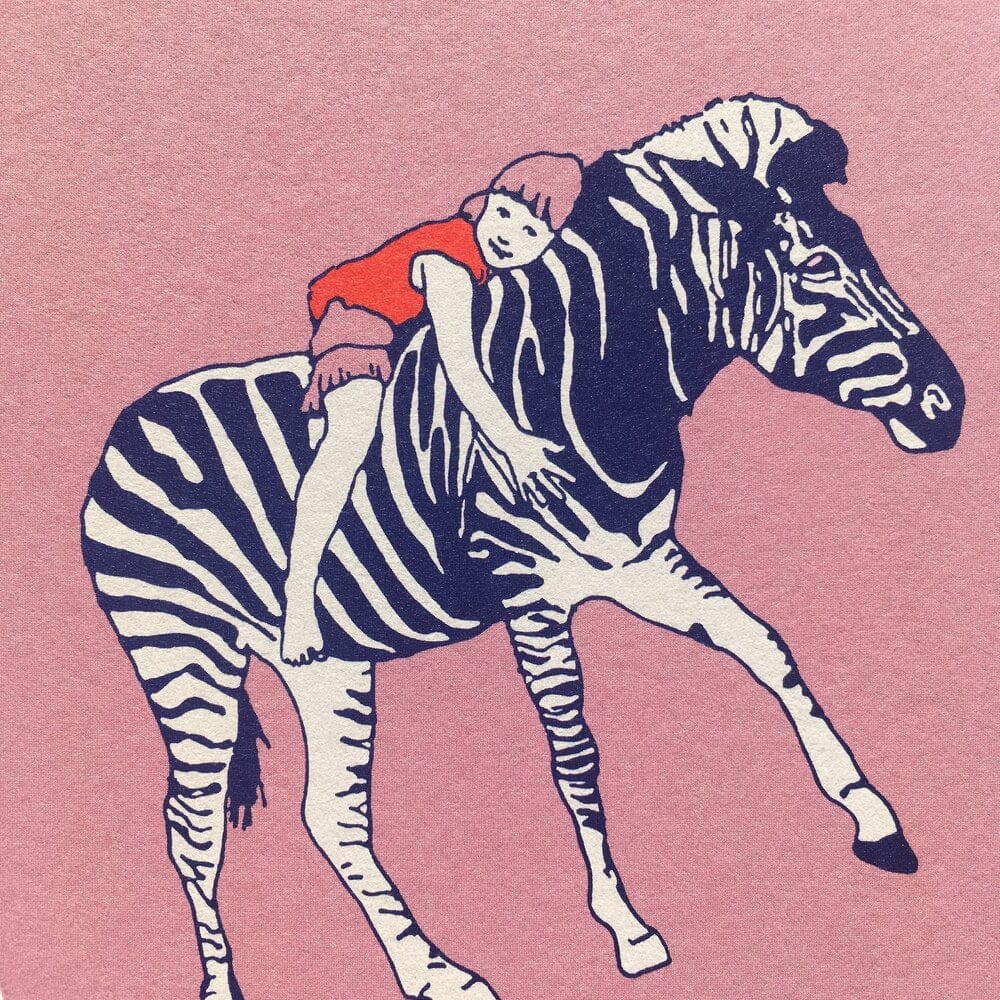 Pink Zebra - The Paper People Greeting Cards