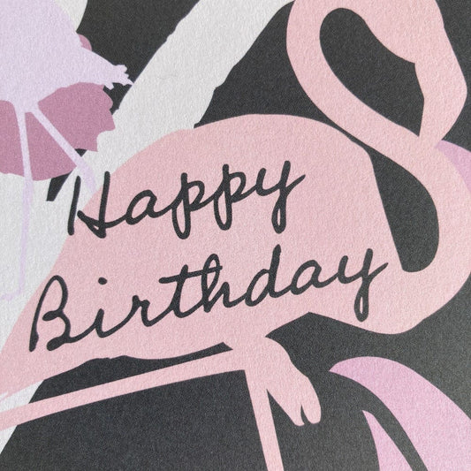 Birthday Flamingo - The Paper People Greeting Cards
