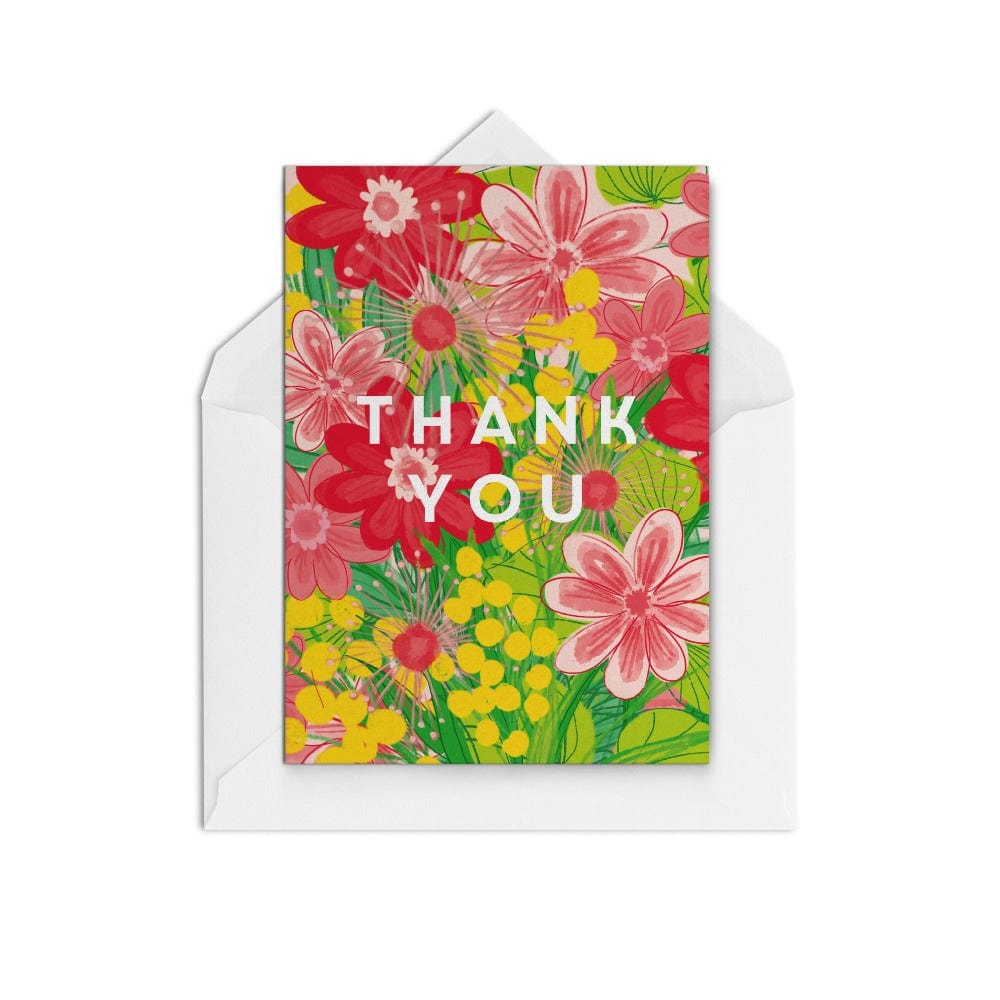Thank You Flowers - The Paper People Greeting Cards