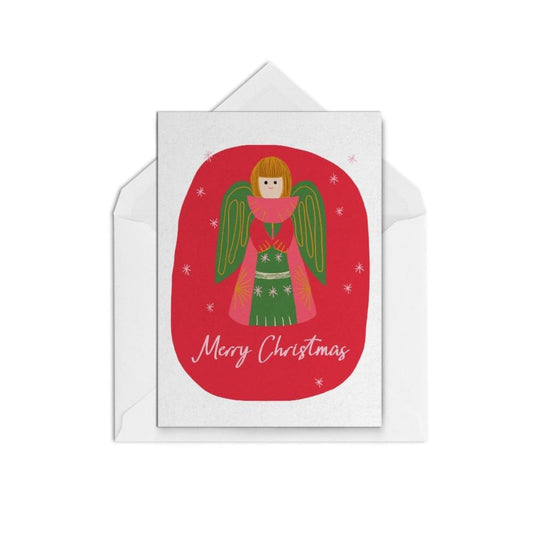 Christmas Angel Card- The Paper People Greeting Cards