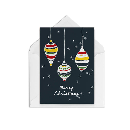 Colourful Baubles NZ - The Paper People Greeting Cards
