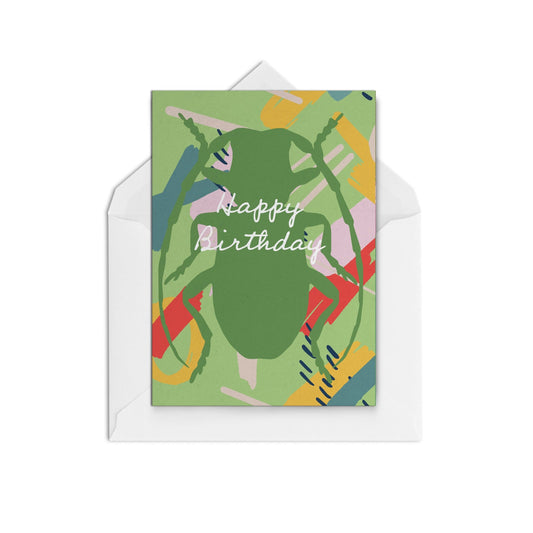 Birthday Beetle - The Paper People Greeting Cards