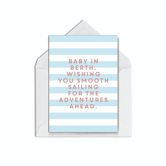 Baby in Berth - The Paper People Greeting Cards