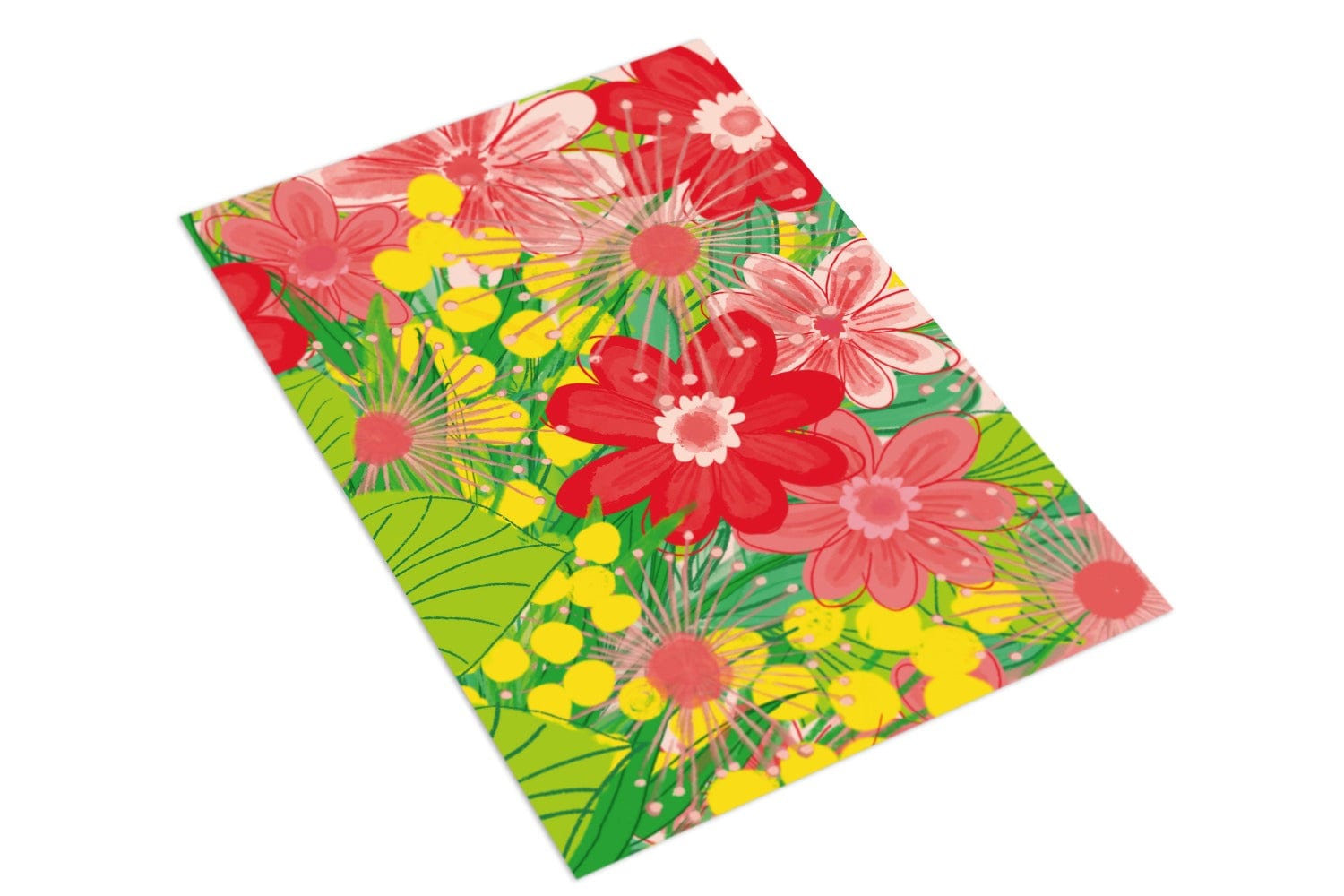 Bright Flowers - The Paper People Greeting Cards