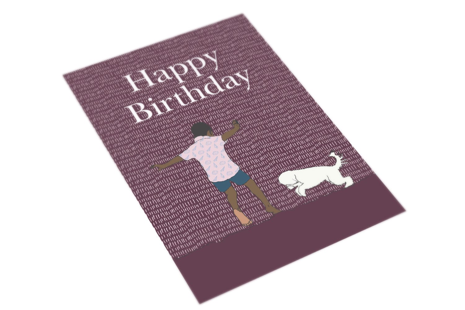 Boy & Dog - The Paper People Greeting Cards