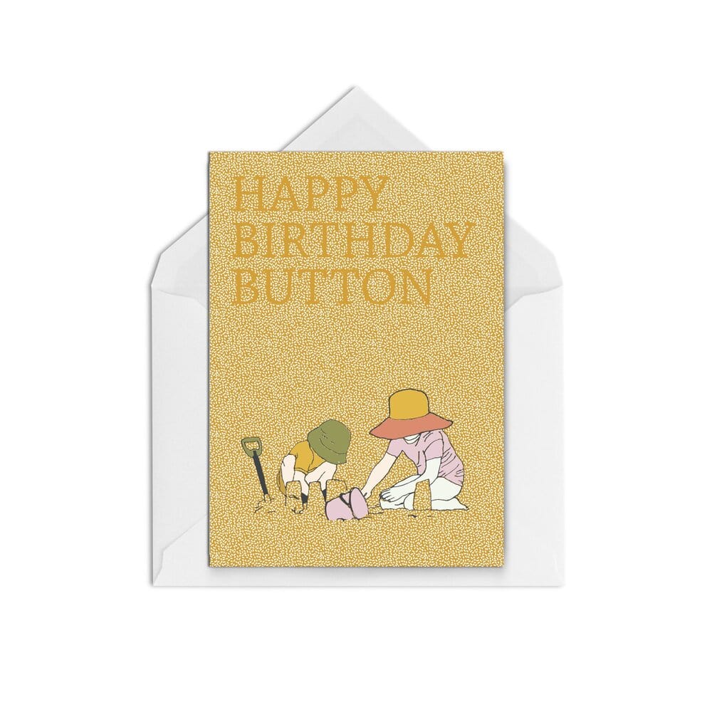 Happy Birthday Button - The Paper People Greeting Cards