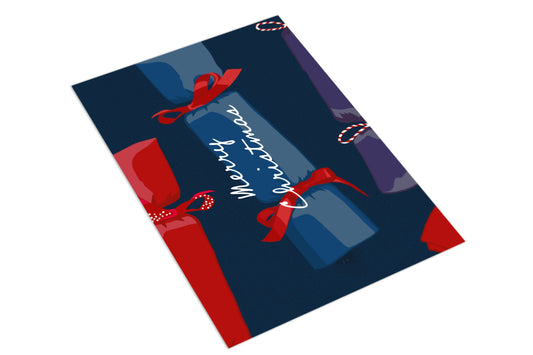 Navy Christmas Crackers - The Paper People Greeting Cards