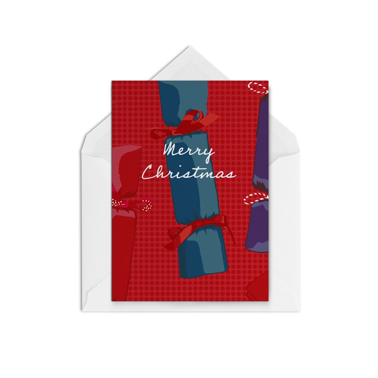 Christmas Crackers Red - The Paper People Greeting Cards