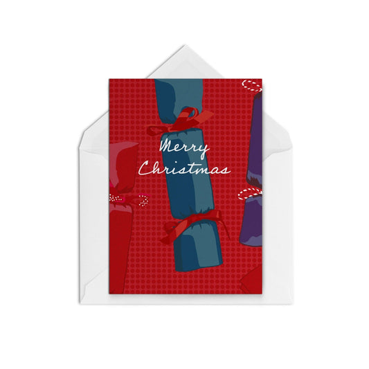 Christmas Crackers Red - The Paper People Greeting Cards