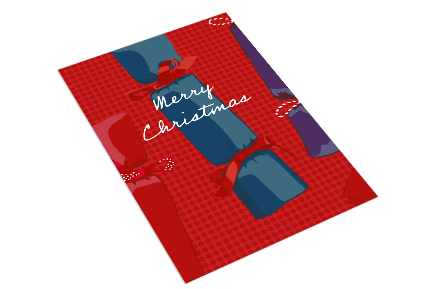 Christmas Crackers Red - The Paper People Greeting Cards