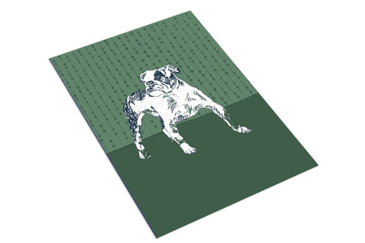 Green Dog - The Paper People Greeting Cards