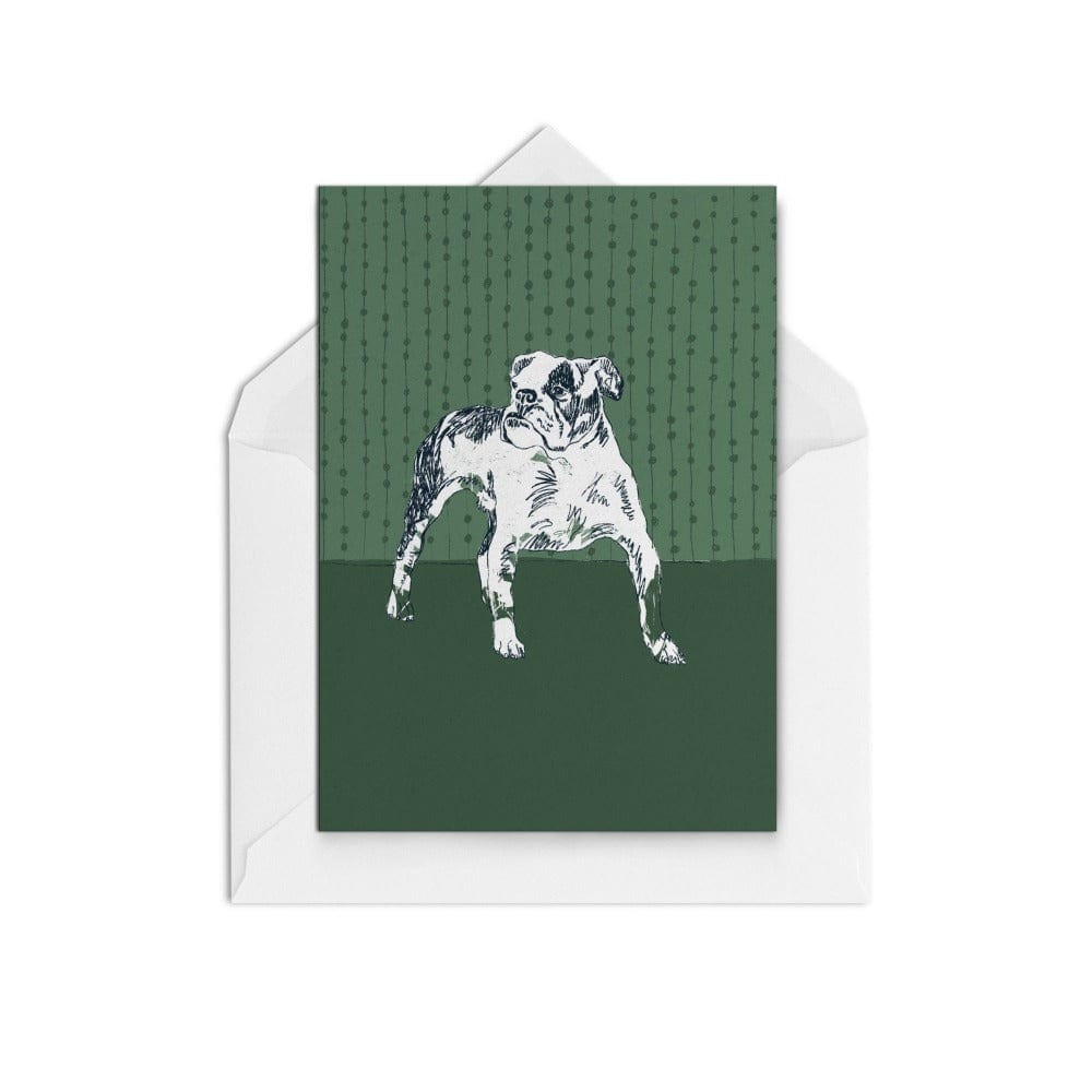 Green Dog - The Paper People Greeting Cards