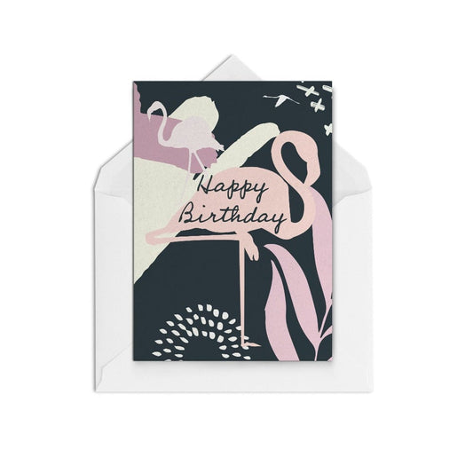 Birthday Flamingo - The Paper People Greeting Cards