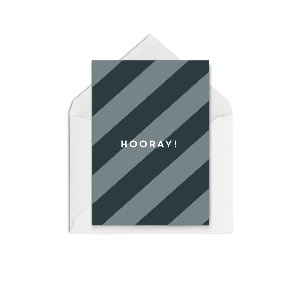Hooray! Grey - The Paper People Greeting Cards