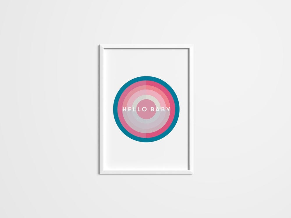 Hello Baby Target Print - The Paper People Greeting Cards