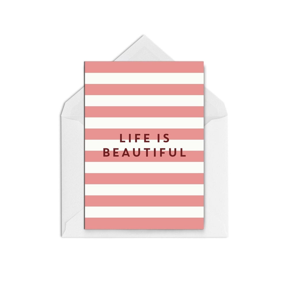 Life is Beautiful - The Paper People Greeting Cards