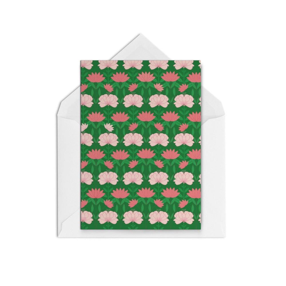 Lilies Green - The Paper People Greeting Cards