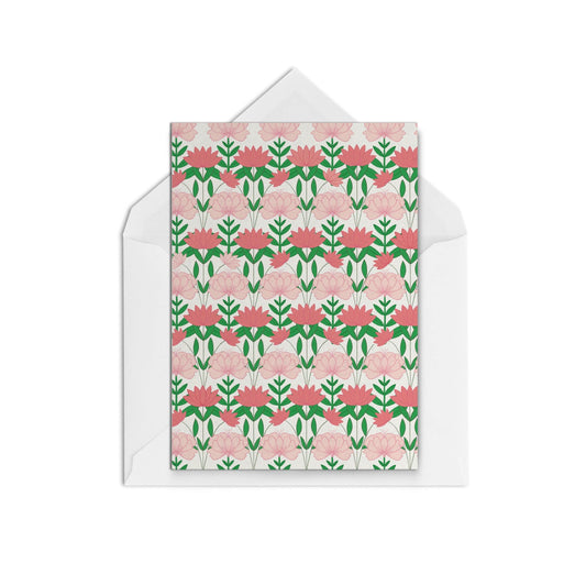 Lilies Pink WS - The Paper People Greeting Cards