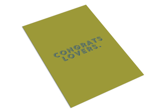 Congrats Lovers - The Paper People Greeting Cards