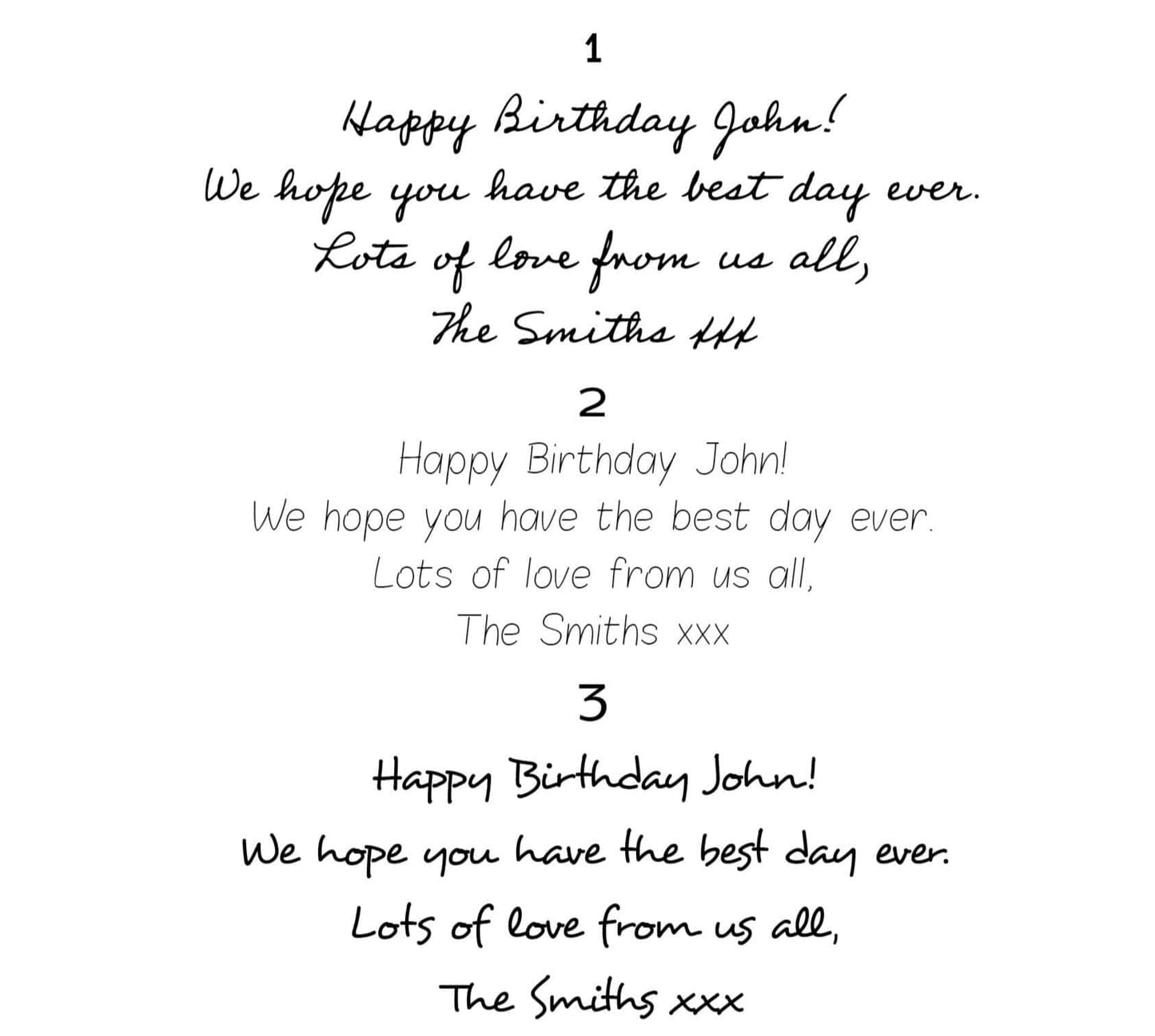 Personalise Your Card with a Message! - The Paper People Greeting Cards