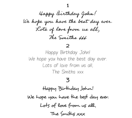 Personalise Your Card with a Message! - The Paper People Greeting Cards
