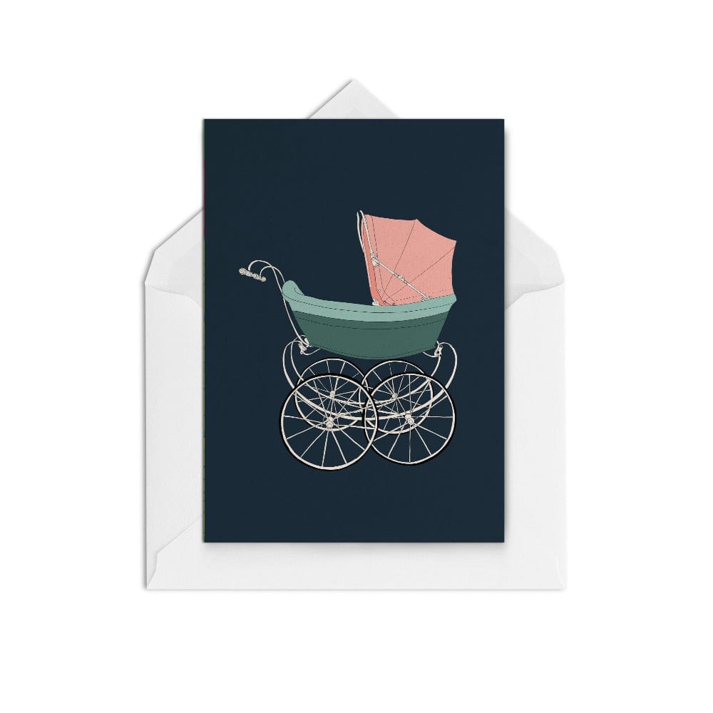 Baby Pram - The Paper People Greeting Cards