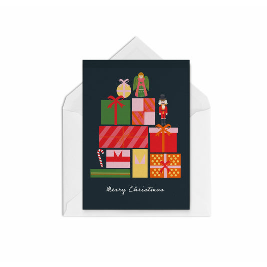 Present Pile - The Paper People Greeting Cards