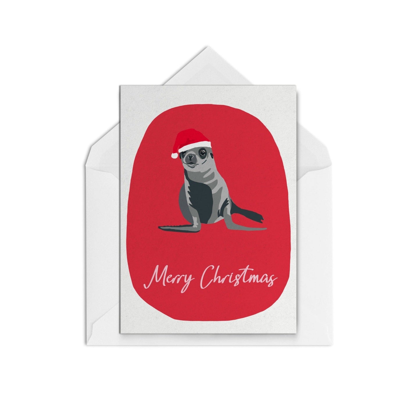 Christmas Seal Red - The Paper People Greeting Cards